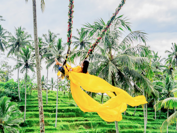 ウブドで大きなブランコに乗ろう！アラス ハルムのバリ スイング
